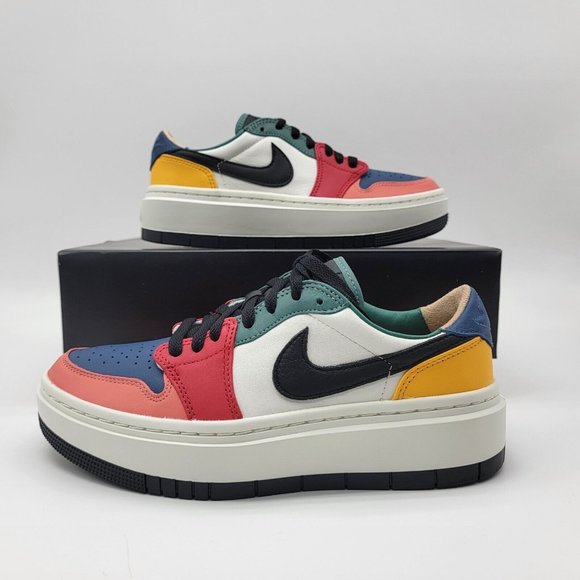 multicolor low top jordans